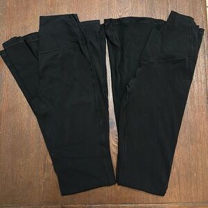 2 pair Aerie MLONG Flare Leggings